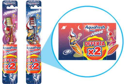 ’11 Aquafresh Flex Junior Etichetta BIS