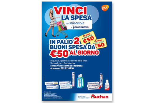 ’15 SENSODYNE & PARODONTAX Buoni Spesa per Auchan