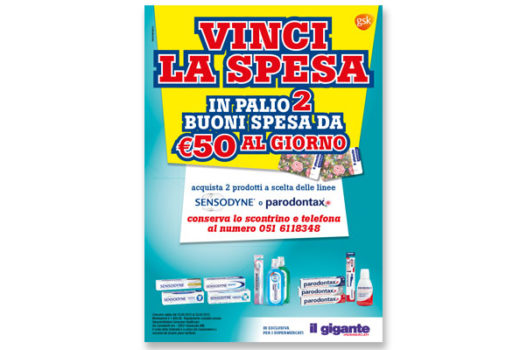 ’15 SENSODYNE & PARODONTAX Buoni Spesa per Il Gigante