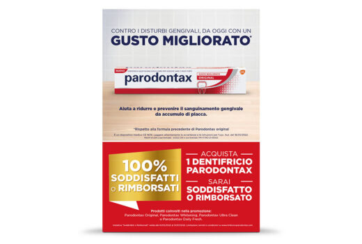 ’22 Parodontax Promozione  “100 soddisfatti o rimborsati”